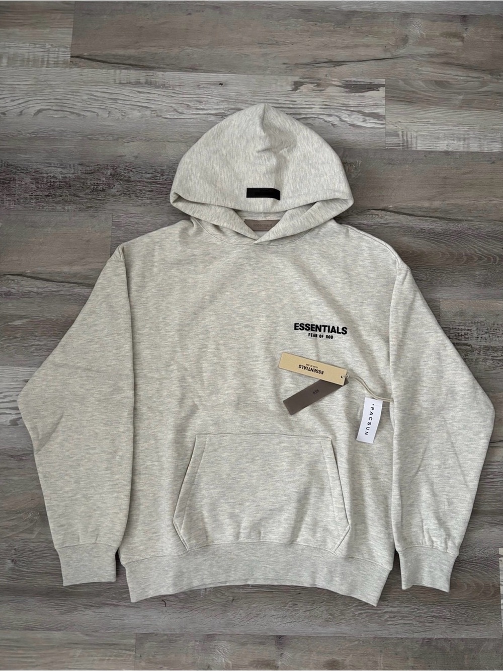 Fear Of God Essentials Light Oatmeal Hoodie